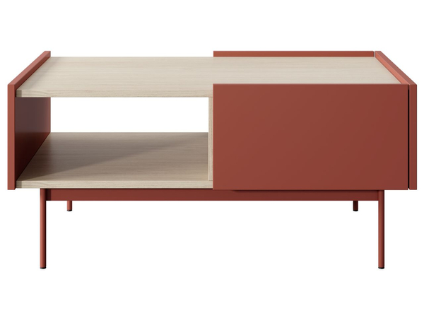 Couchtisch mit Stauraum Drevo Rot