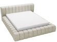 Polsterbett mit Bettkasten und Lattenrost 120x200 Italia Beige