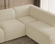 Ecksofa L-Form Rechts Eluno Bouclé-Stoff Hellbeige