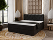 Boxspringbett mit Bettkasten 140x200 Napoli Anthrazit