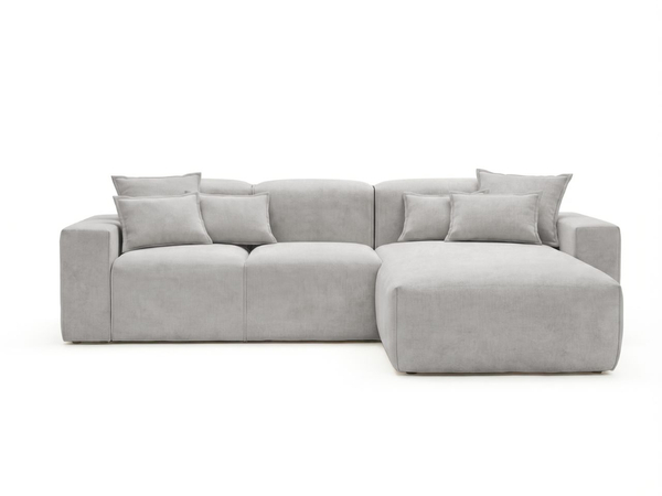 Ecksofa L-Form Rechts Moderne Ecksofa Leni Grau