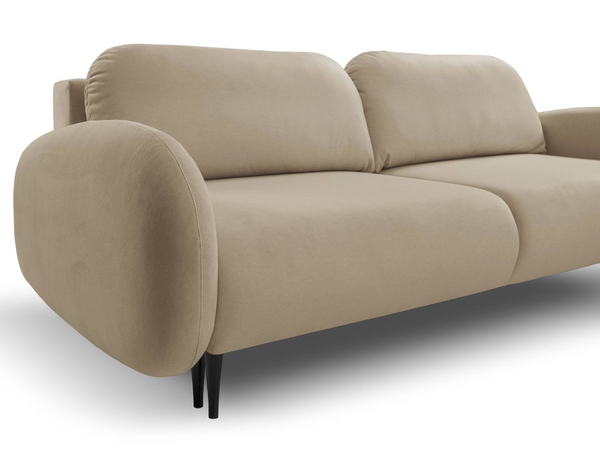 Schlafsofa mit Bettfunktion und Bettkasten Alta Braun