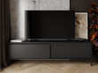 TV-Lowboard mit Türen 187 cm Sorano Schwarz