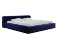 Polsterbett mit Bettkasten und Lattenrost 160x200 Lipari Blau