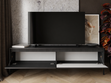 TV-Lowboard mit Türen 187 cm Sorano Schwarz