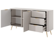 Kommode mit Türen und Schubladen Latina Beige