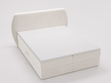 Boxspringbett mit Bettkasten 120x200 Bogota Creme