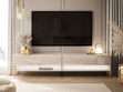 TV-Schrank für das Wohnzimmer 180 cm mit goldenen Metallbeinen und LED-Beleuchtung Aurelie Kaschmir Hochglanz