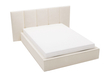 Polsterbett mit Bettkasten und Lattenrost 140x200 Lizbona  Beige