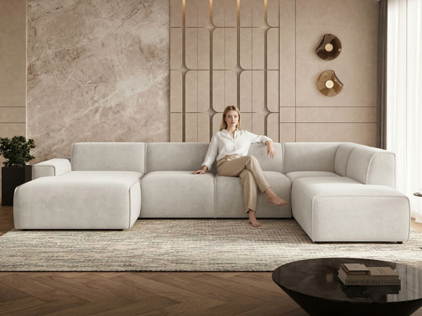 Wohnlandschaft Rechts Belluno Hellbeige
