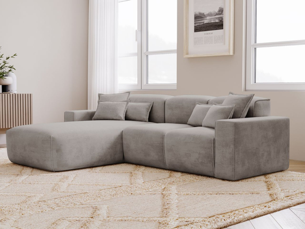 Ecksofa L-Form Links Moderne Ecksofa Leni Grau