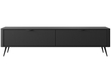TV-Lowboard mit Türen 200 cm Latina Schwarz