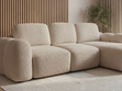Ecksofa L-Form mit Schlaffunktion und Bettkasten Avelin Rechts Beige