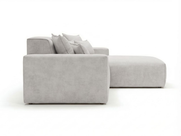 Ecksofa L-Form Rechts Moderne Ecksofa Leni Grau