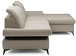 Ecksofa L-Form Rechts mit Schlaffunktion und Bettkasten Hannover Hellbraun