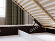 Polsterbett mit Bettkasten und Lattenrost 180x200 Orio Beige