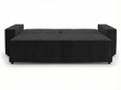 Schlafsofa mit Bettfunktion und Bettkasten Sivra Schwarz