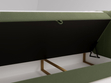 Boxspringbett mit Bettkasten 160x200 Osteno Grün