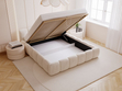 Polsterbett mit Bettkasten und Lattenrost 180x200 Cloud Low Beige
