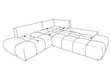 Ecksofa mit Schlaffunktion und Bettkasten Links Kair Hellbraun