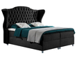 Boxspringbett mit Bettkasten 120x200 Kate Schwarz