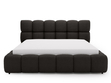 Polsterbett mit Bettkasten und Lattenrost 120x200 Modo aus Bouclé-Stoff Schwarz