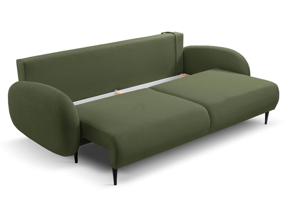 Schlafsofa mit Bettfunktion und Bettkasten Alta Grün