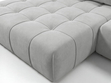 Ecksofa L-Form mit Schlaffunktion und Bettkasten Tulio Links Grau