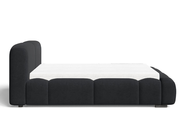 Polsterbett mit Bettkasten und Lattenrost 180x200 Aubi Schwarz