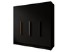 200 cm \ Schwarz \ Gold