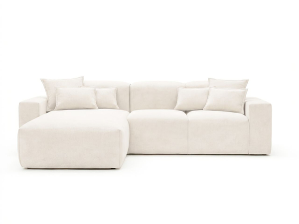 Ecksofa L-Form Links Moderne Ecksofa Leni Creme