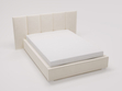 Polsterbett mit Bettkasten und Lattenrost 160x200 Lizbona  Braun