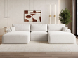 Wohnlandschaft mit Schlaffunktion und Bettkasten Serene Hellbeige