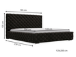 Polsterbett mit Bettkasten und Lattenrost 120x200 Astra Schwarz