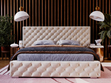 Polsterbett mit Bettkasten und Lattenrost 120x200 Madera Beige 
