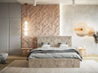 Polsterbett mit Bettkasten und Lattenrost 180x200 Esma Beige