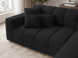 Ecksofa L-Form Rechts Nork Schwarz