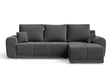 Ecksofa L-Form mit Schlaffunktion und Bettkasten Monti Rechts Anthrazit