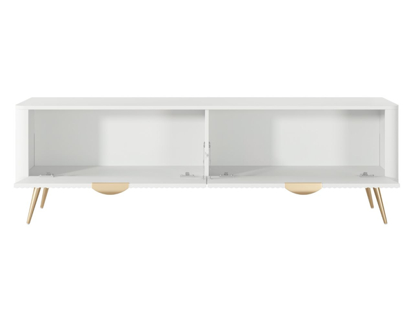 TV-Lowboard mit Türen 163 cm Latina Weiß