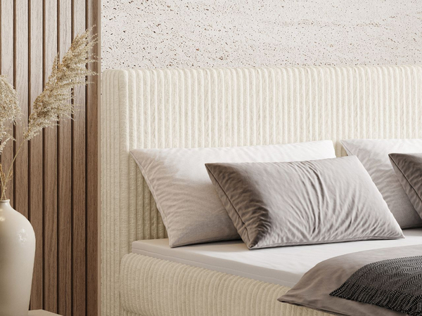 Boxspringbett mit Bettkasten 140X200 Brisa Beige