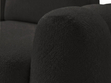 Ecksofa L-Form mit Schlaffunktion und Bettkasten Avelin Rechts Schwarz