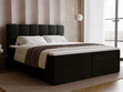 Boxspringbett mit Bettkasten 180x200 Maison Dunkelgrau