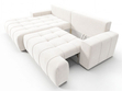 Ecksofa L-Form mit Schlaffunktion und Bettkasten Tulio Links Creme