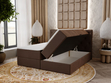 Boxspringbett mit Bettkasten 200x200 Napoli Braun