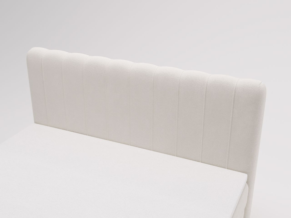 Boxspringbett mit Bettkasten 180x200 Osteno Creme