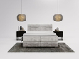 Boxspringbett mit Bettkasten 160x200 Forte Hellgrau