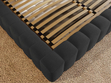 Polsterbett mit Bettkasten und Lattenrost 140x200 Rotto Schwarz