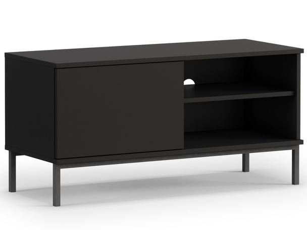 TV-Lowboard mit Türen 100 cm Soroko Schwarz