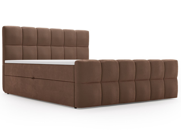 Boxspringbett mit Bettkasten 200x200 Alicante Braun