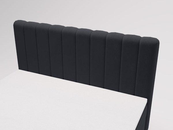 Boxspringbett mit Bettkasten 140x200 Primavera Schwarz